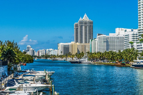Riverwalk-Miami Beach-Florida Poster Print - William Perry