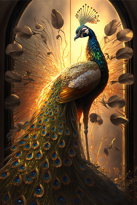 Proud Peacocks 1 Poster Print - Ray Heere