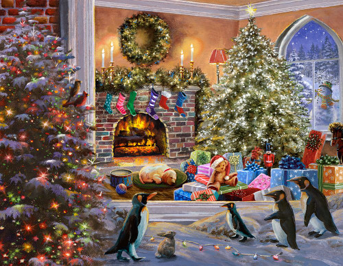 A Magical View to Christmas Poster Print - Nicky Boehme