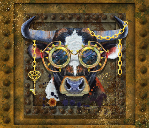 Steampunk Bull Poster Print - Tina Mitchell