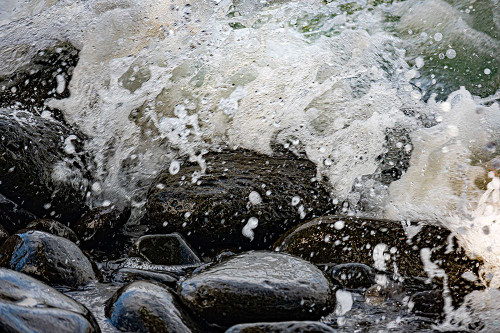 Lava Stone Splash Poster Print - Melissa Nebula