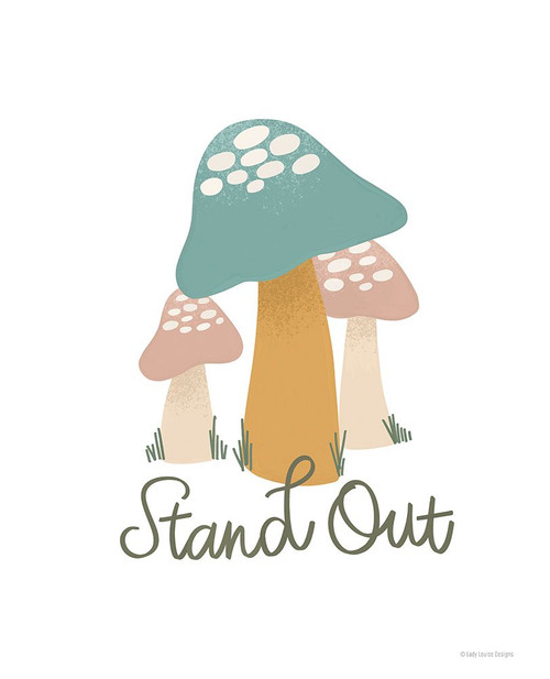 Stand Out Poster Print - Louise Designs Lady