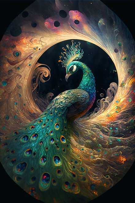 Proud Peacocks 11 Poster Print - Ray Heere