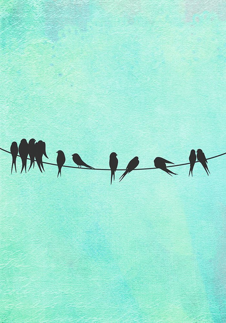 Birds On A Wire Poster Print - Tina Lavoie