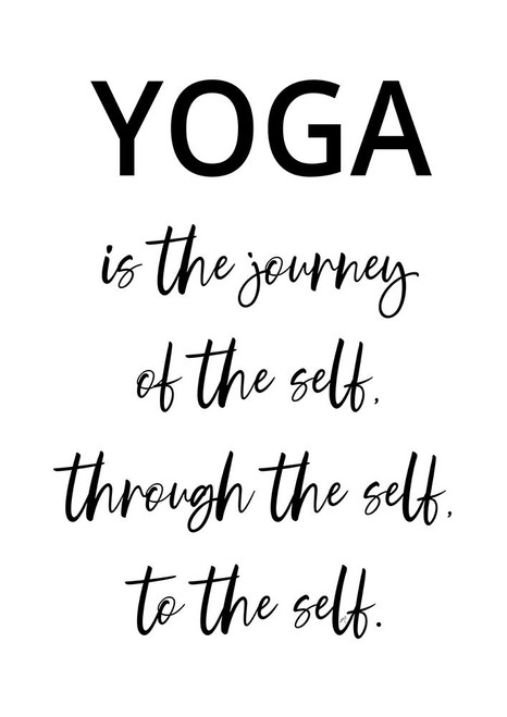 Yoga Quote Poster Print - Aesthete