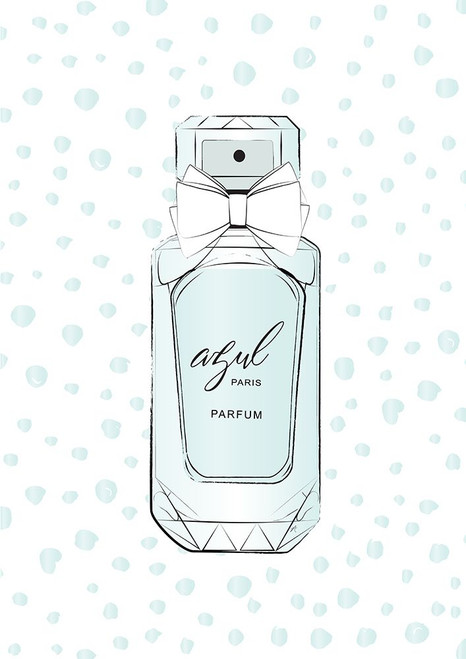 Blue Perfume Poster Print - Aesthete