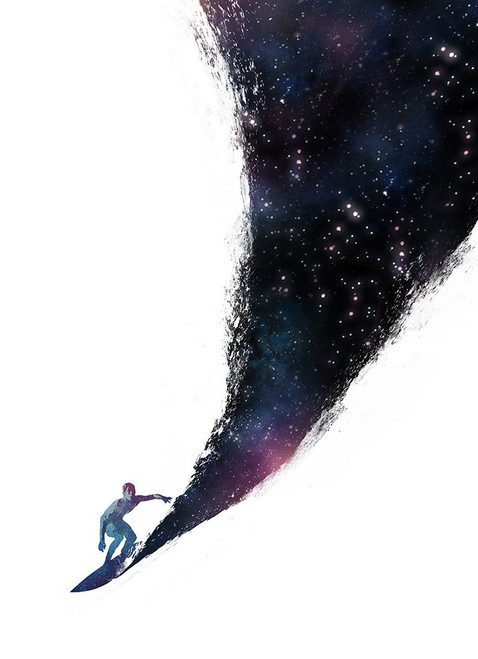 Surfing The Universe Poster Print - Robert Farkas