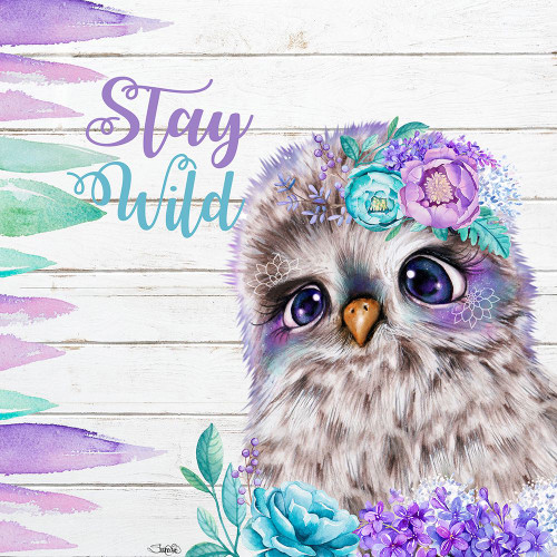 Boho Owl Stay Wild Poster Print - Pike Art Sheena