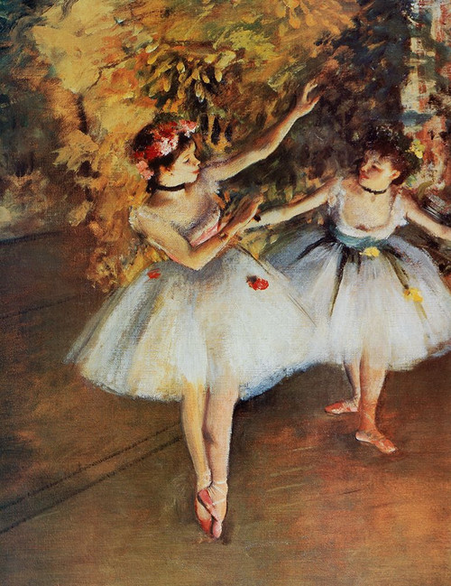 Two Dancers On Stage Poster Print - Collection Masters