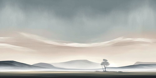 Minimalistic Landscape 9 Poster Print - Ray Heere