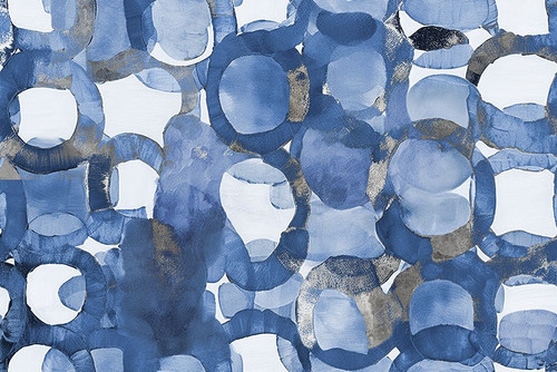 Blue Merge Circles Poster Print - Andrea Haase