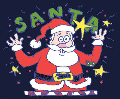 Santas Big Day Poster Print - Noble Fine Randy