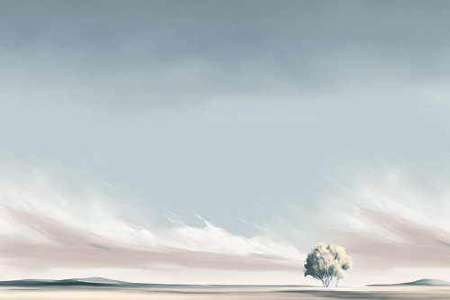 Minimalistic Landscape 6 Poster Print - Ray Heere