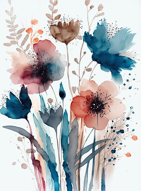 A Wildflower Meadow Bouquet II Poster Print - Andrea Haase