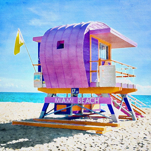 Lifeguard Stand 8 Poster Print - Riley B