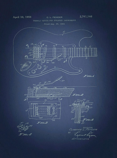 Fender Tremolo Device for Strat Poster Print - GST
