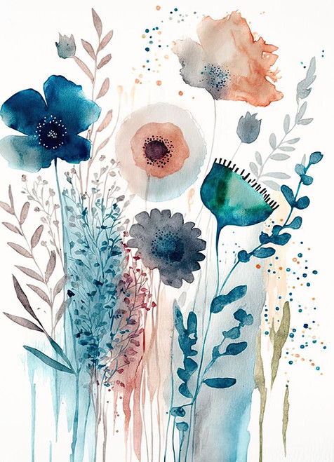 A Wildflower Meadow Bouquet I Poster Print - Andrea Haase