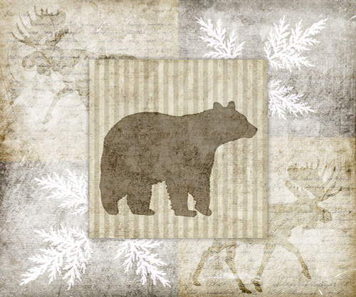 Decorative Lodge Bear 1 Poster Print - LightBoxJournal