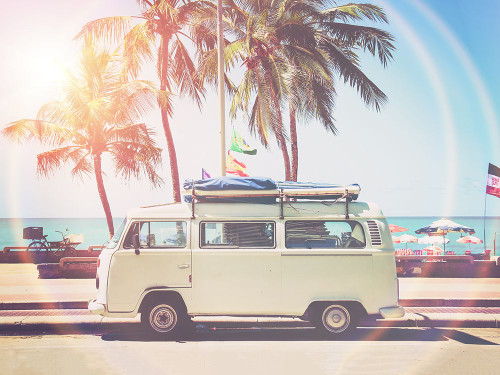 Camper Van Poster Print - and Seb Sisi