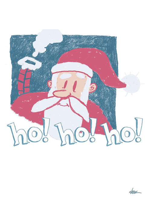 Ho Ho Ho Poster Print - Noble Fine Randy