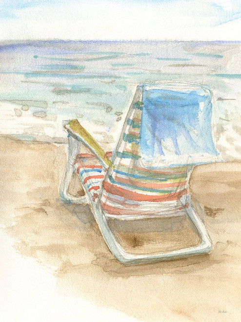 Beach Chair Poster Print - Patti Bishop