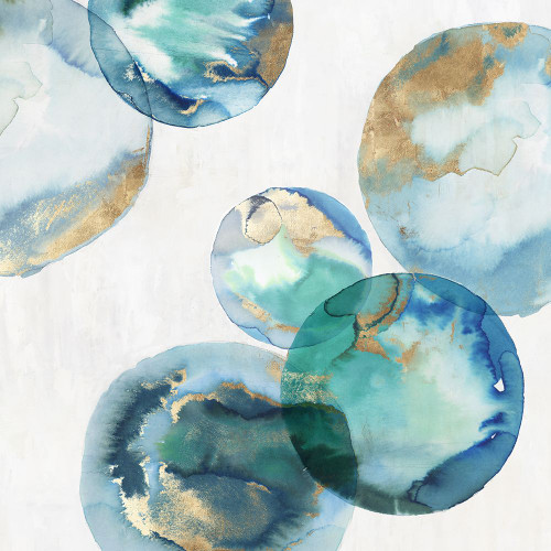 Blue Green Marbles I Poster Print - Studio PI