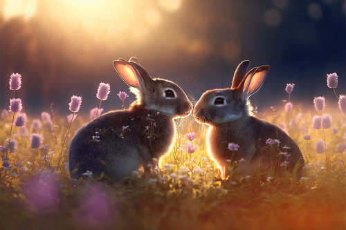 Woodland Animals 21 Poster Print - Ray Heere