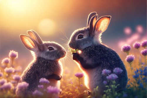 Woodland Animals 13 Poster Print - Ray Heere