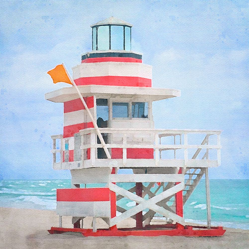 Lifeguard Stand 12 Poster Print - Riley B