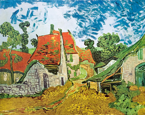 Van Gough-Village Street in Auvers Poster Print - Collection Masters