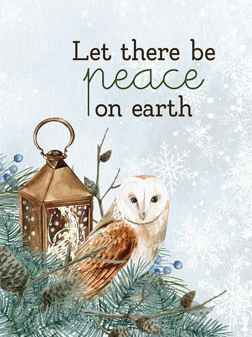Peace on Earth Owl Poster Print - Kimberly Allen