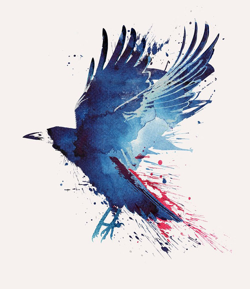 Bloody Crow Poster Print - Robert Farkas