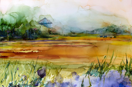 Somewhere On The Prairies Poster Print - by Leslie Art