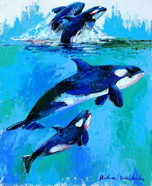 Whales Poster Print - Richard Wallich