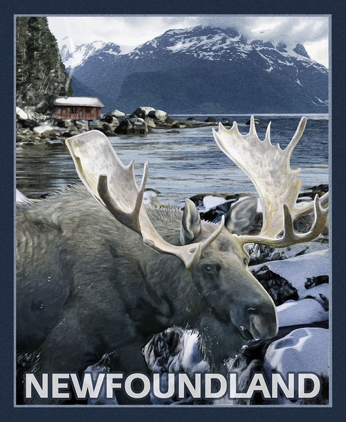 New Foundland Poster Print - Red Truck Old