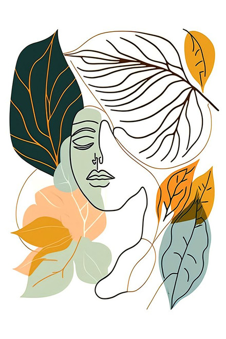 Botanical Minimalism Portraits 7 Poster Print - Ray Heere