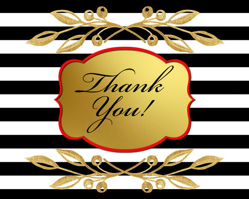 Black And Gold - Thank you 7 Poster Print - LightBoxJournal Black And Gold - Thank you 7 Poster Print - LightBoxJournal