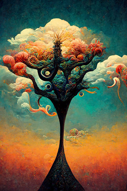 A089 Tree Of Life Poster Print - Ray Heere