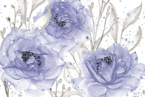 Very Peri Floral Poster Print - Kimberly Allen