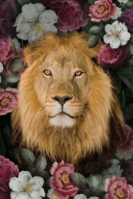 _Lush Garden Lion Poster Print - Kimberly Allen
