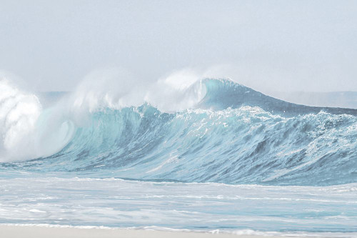 Surf Break Blue Poster Print - Maggie Olsen