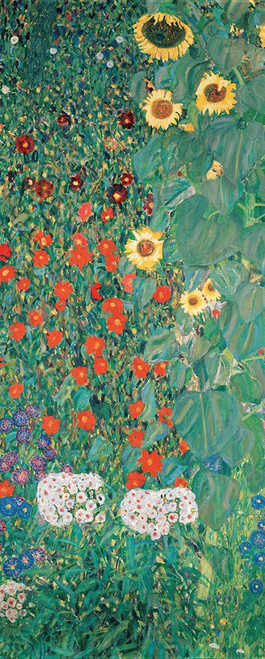 Klimt-Garden of Sunflowers Poster Print - Collection Masters