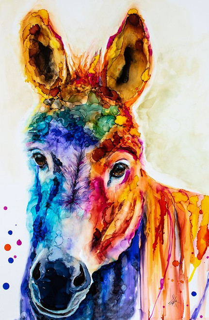 Pin the Tail on the What Poster Print - by Leslie Art