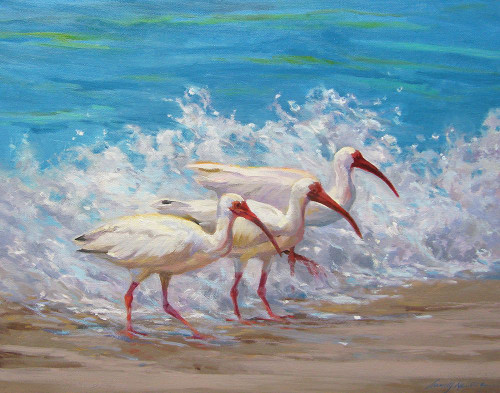 Surf Fishing Poster Print - Sandy Nelson