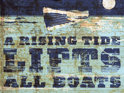 A Rising Tide Poster Print - Peter Horjus