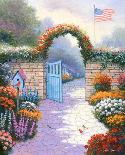 Garden Splendor Poster Print - John Zaccheo