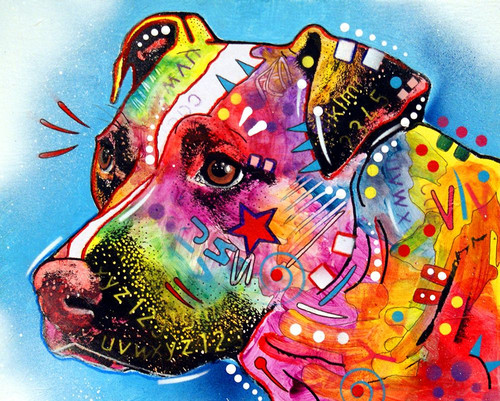 Pit Bull 1059 Poster Print - Russo Collection Dean