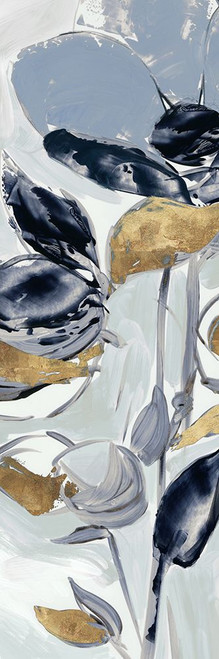 Blue Floral Dance II Poster Print - Studio PI