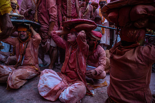 Holi of Barsana-41 Poster Print - Mona Singh