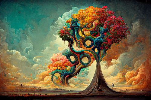 A059 Tree Of Life Poster Print - Ray Heere